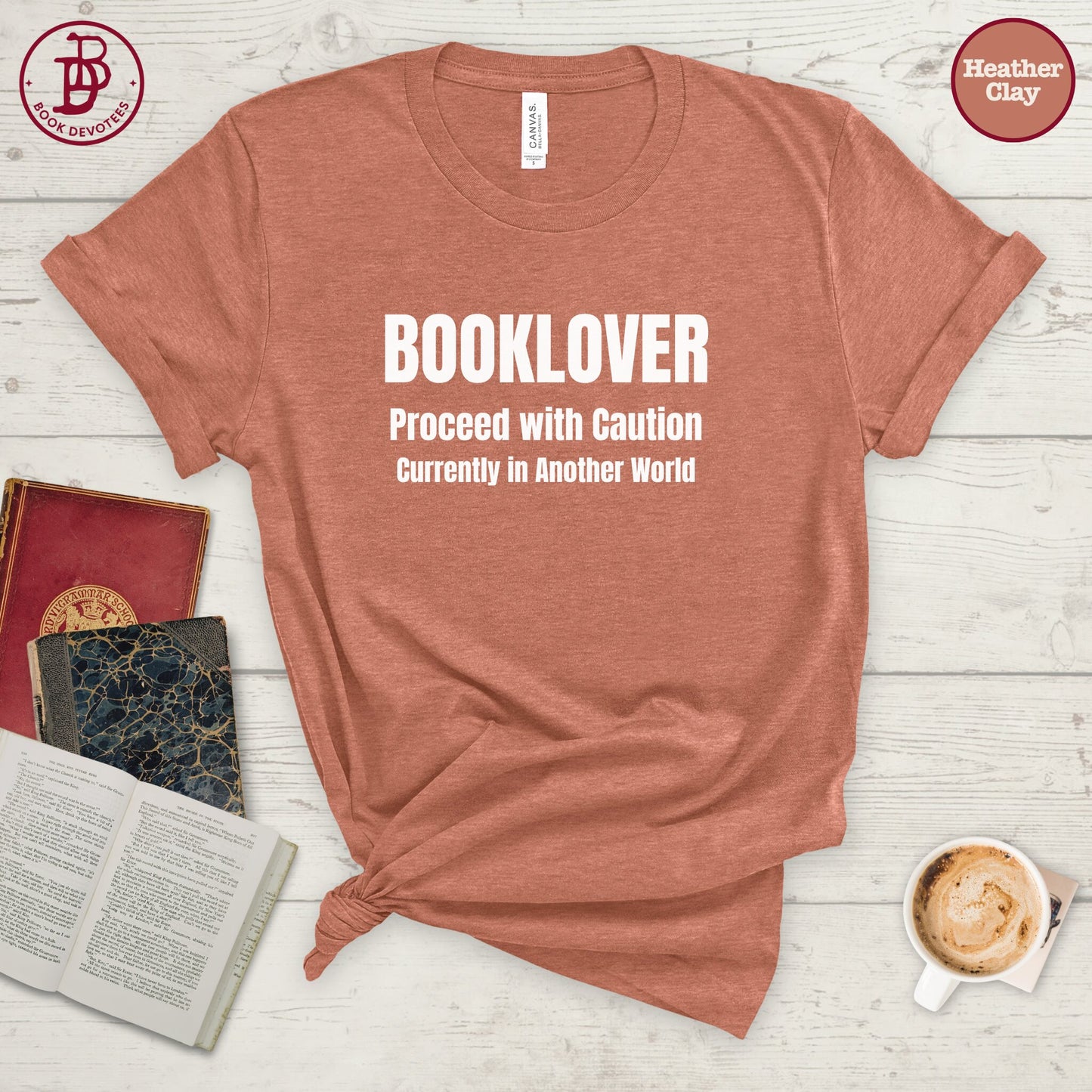 Book Lover Caution Tee