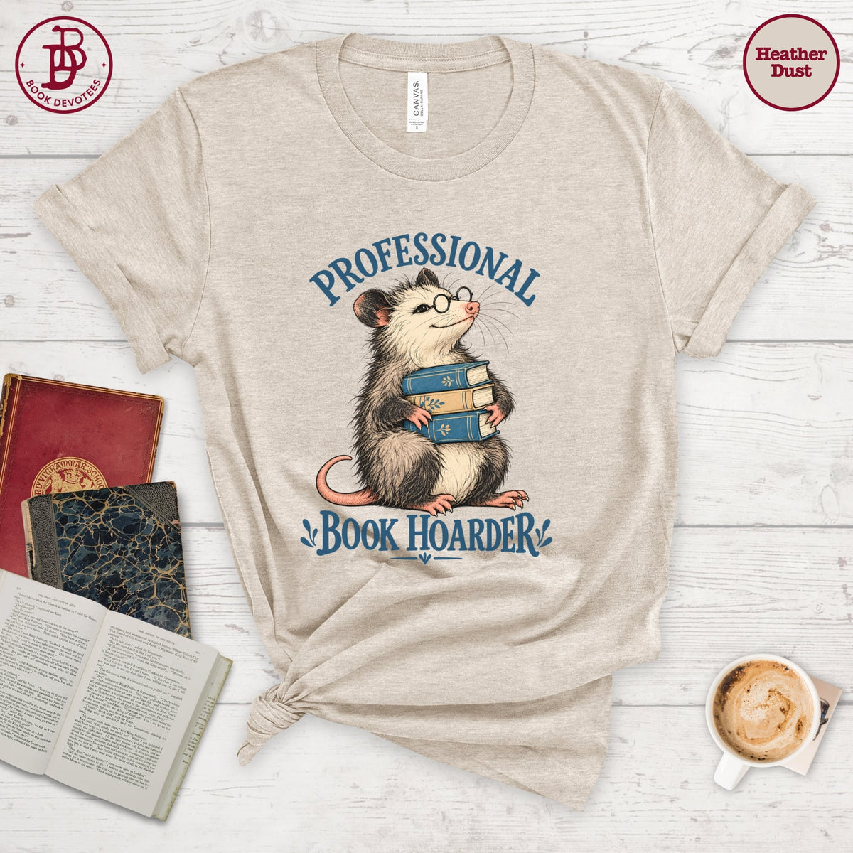 Professional Book Hoarder Tee