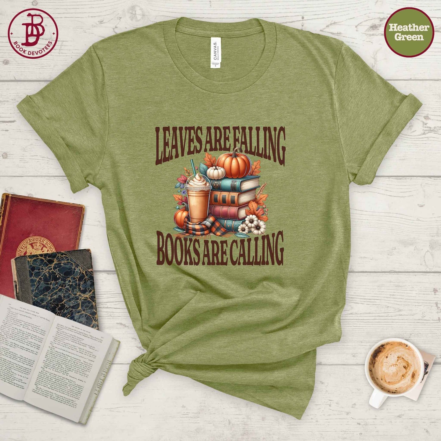 Books Are Calling Fall Tee