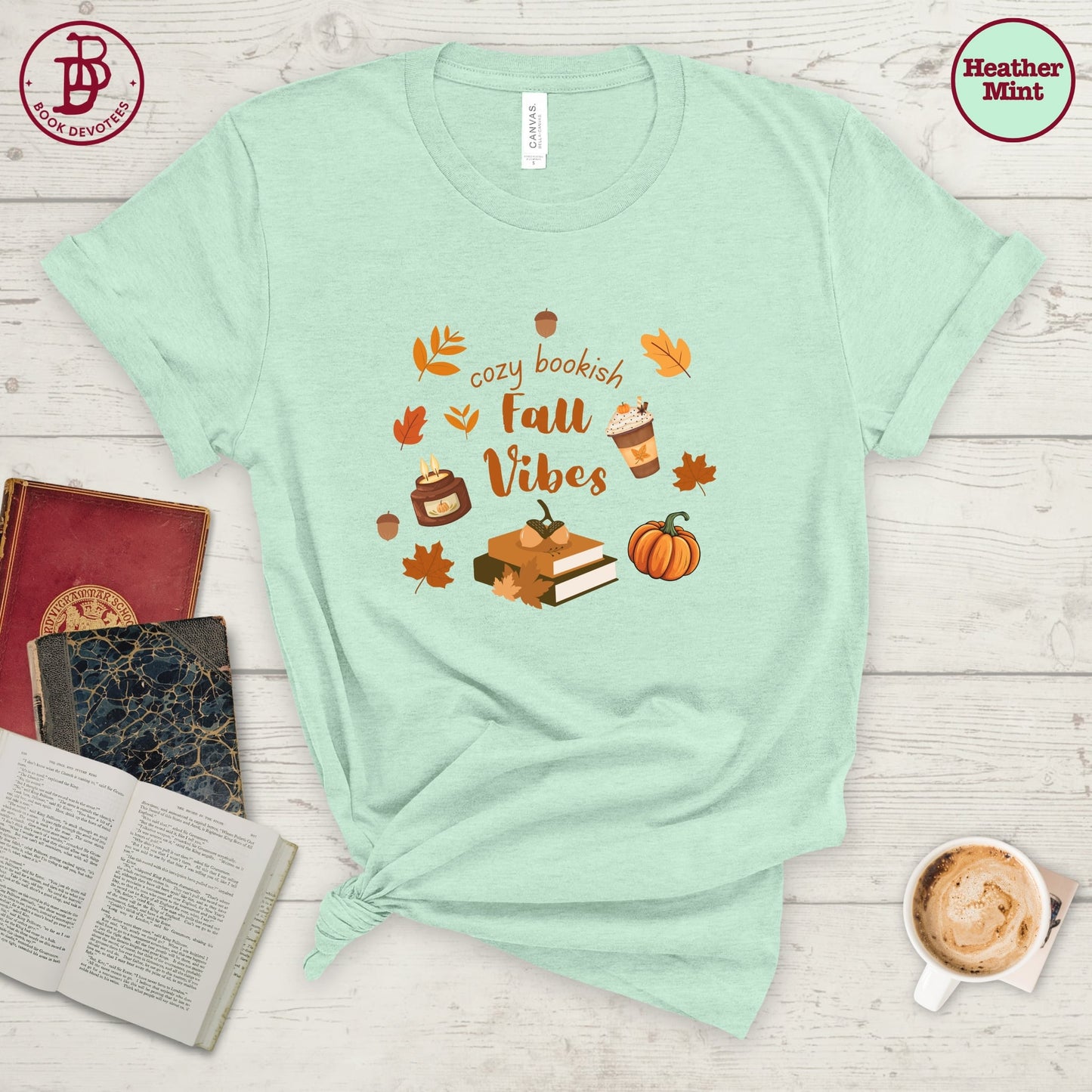 Cozy Bookish Fall Vibes Tee