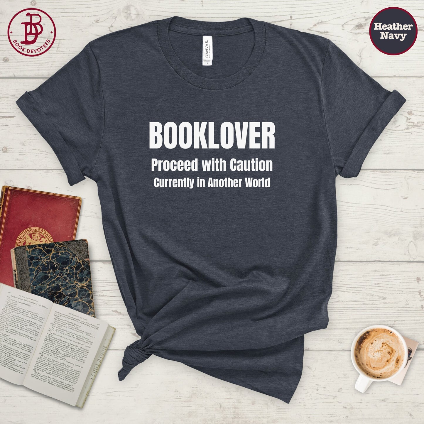 Book Lover Caution Tee