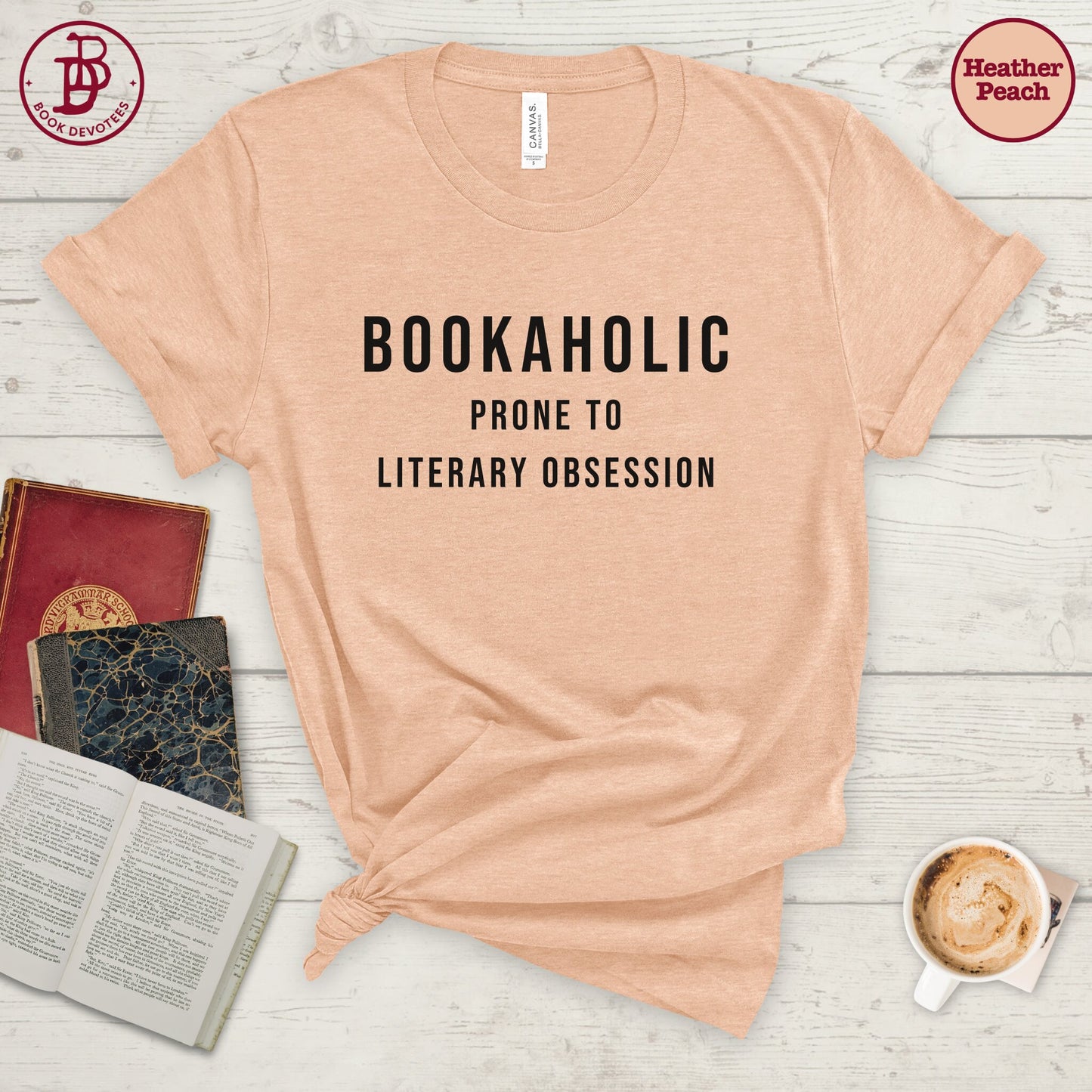 Bookaholic Literary Obsession Tee