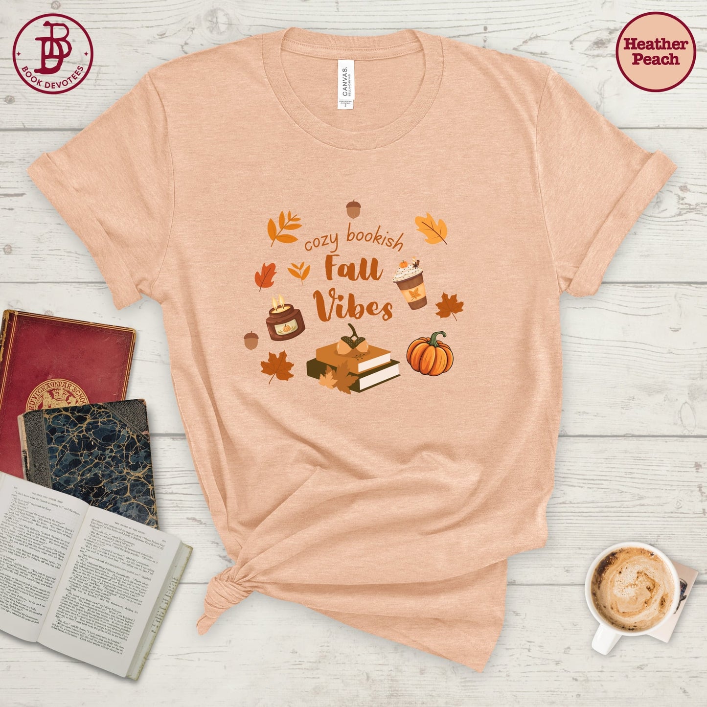 Cozy Bookish Fall Vibes Tee