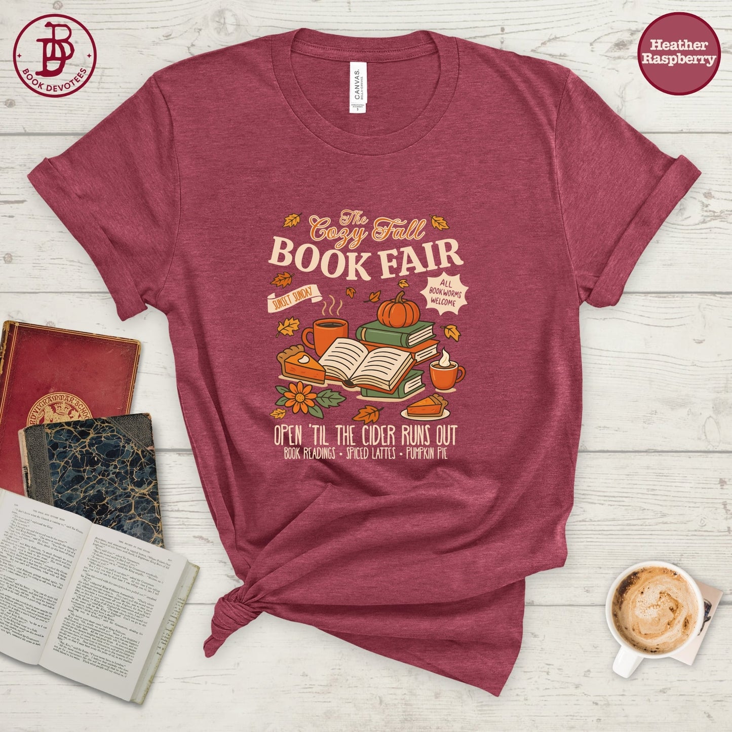Cozy Fall Book Fair Tee