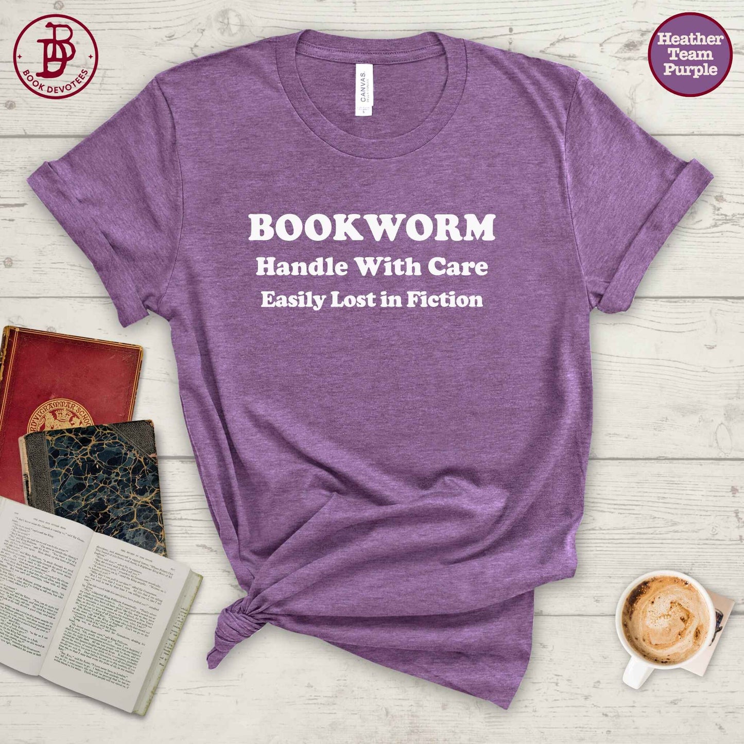 Bookworm Lost in Fiction Tee