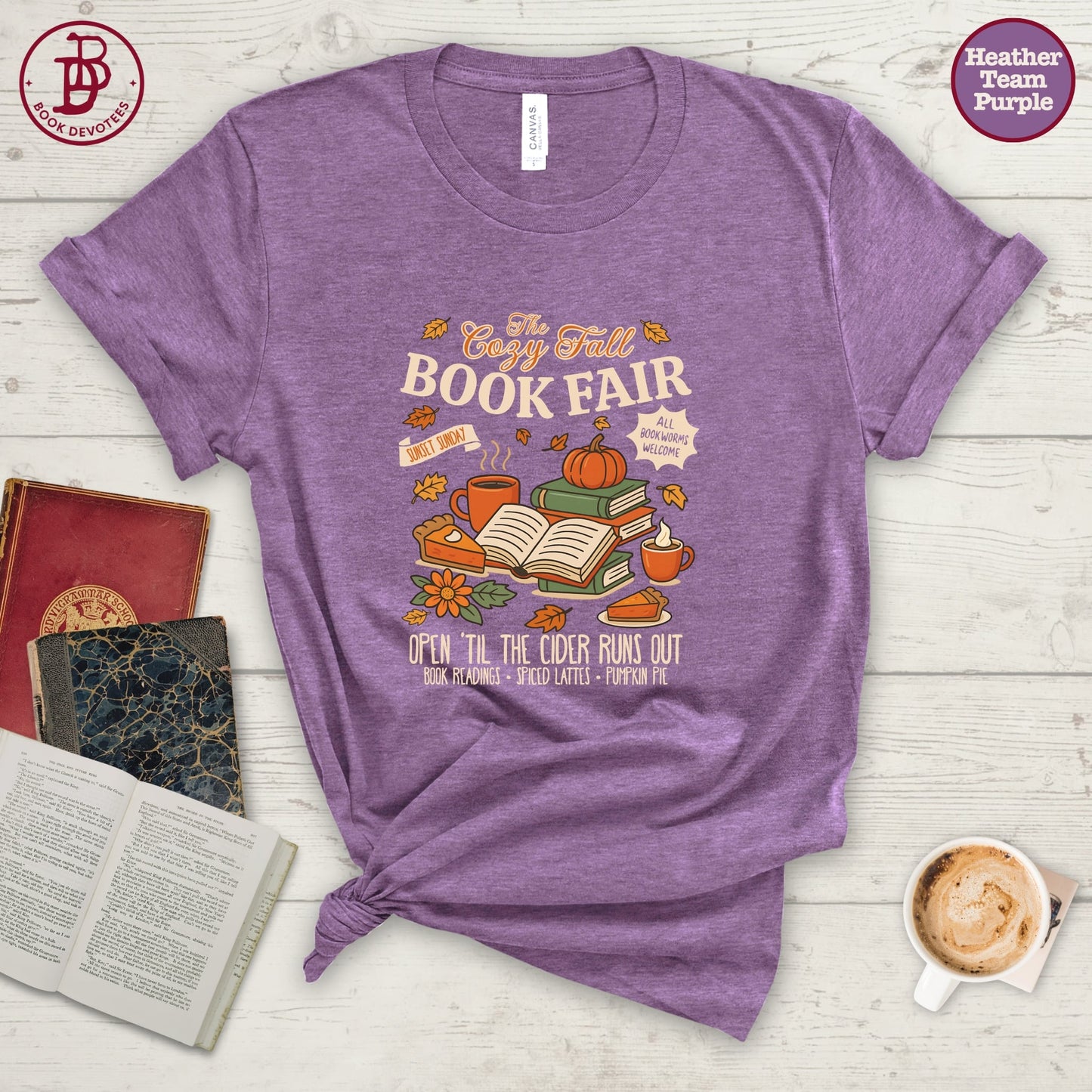 Cozy Fall Book Fair Tee