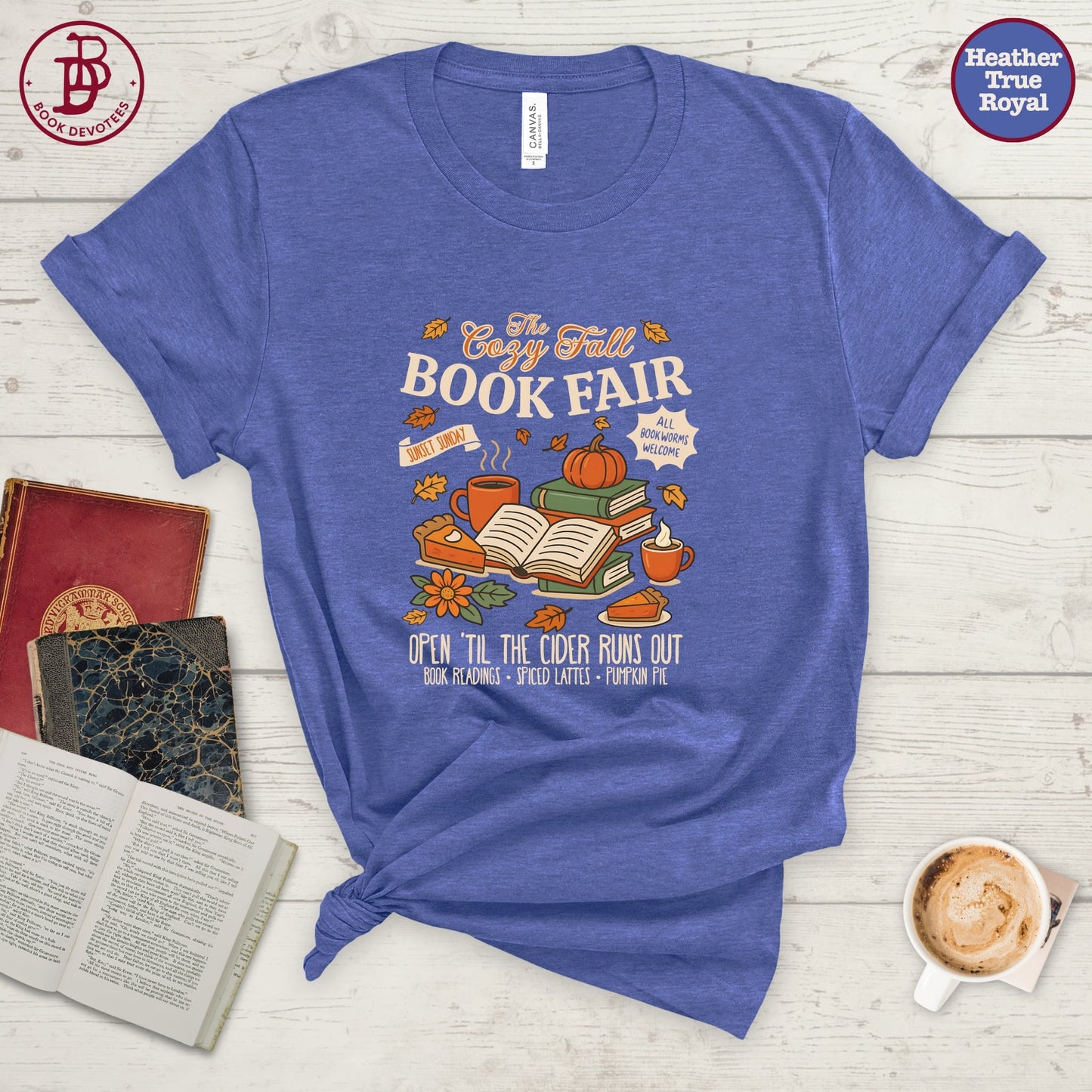 Cozy Fall Book Fair Tee