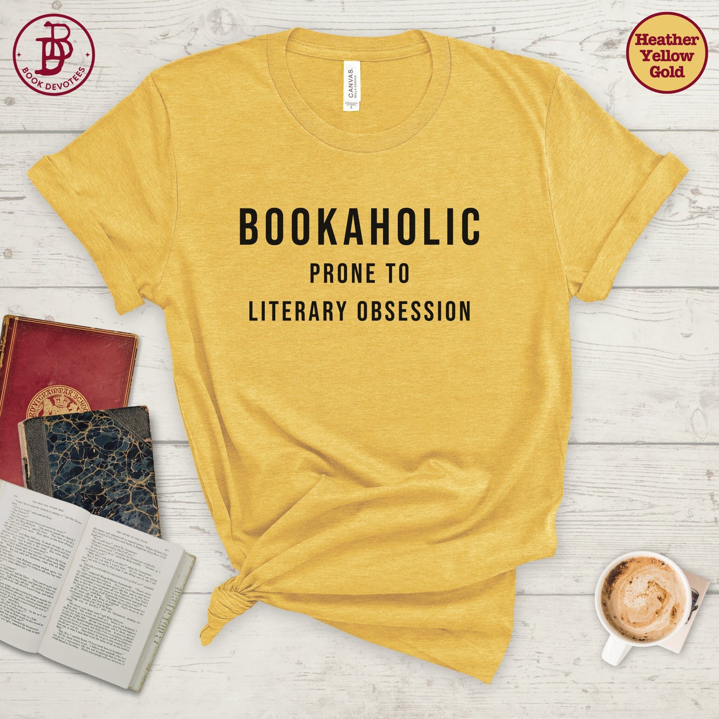 Bookaholic Literary Obsession Tee