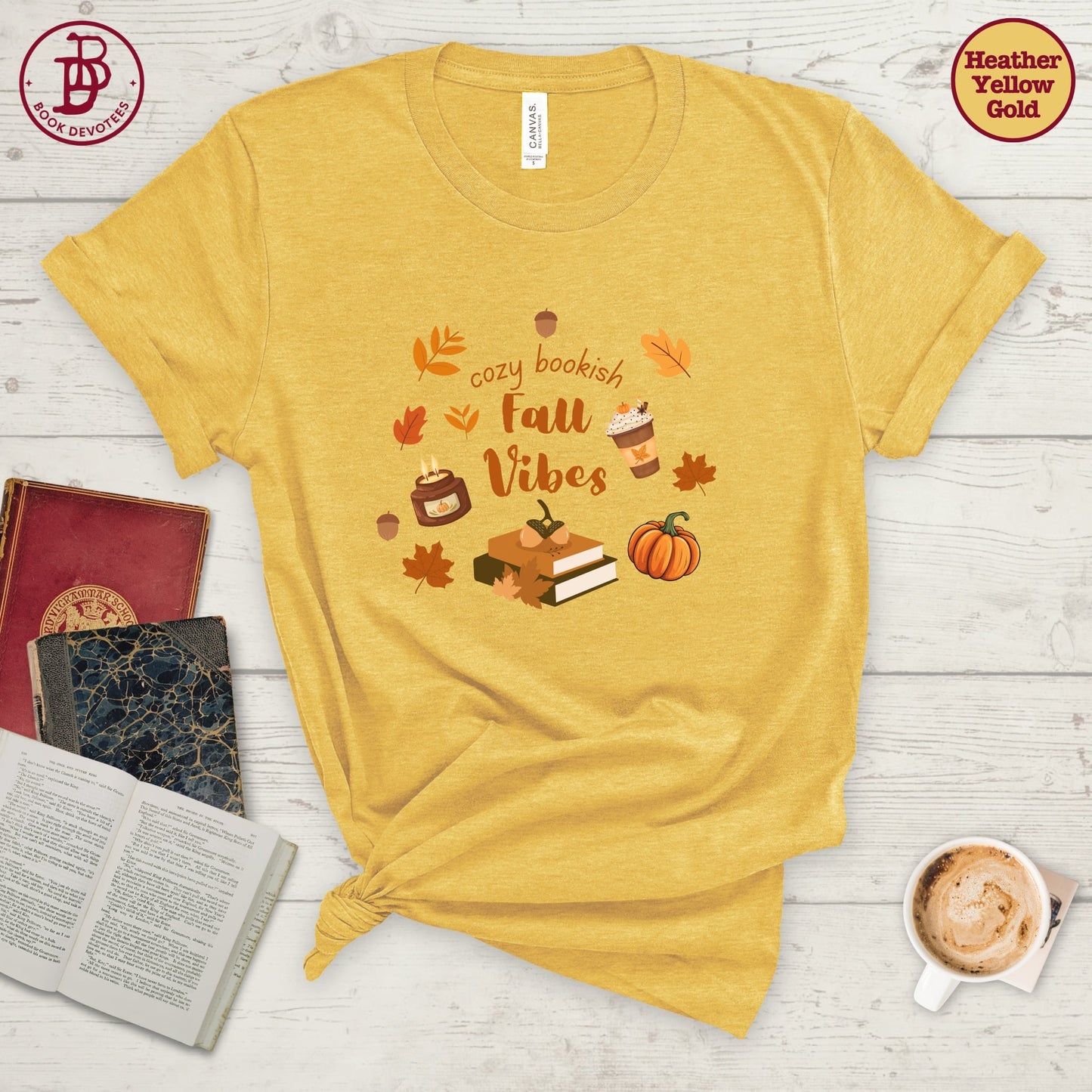 Cozy Bookish Fall Vibes Tee