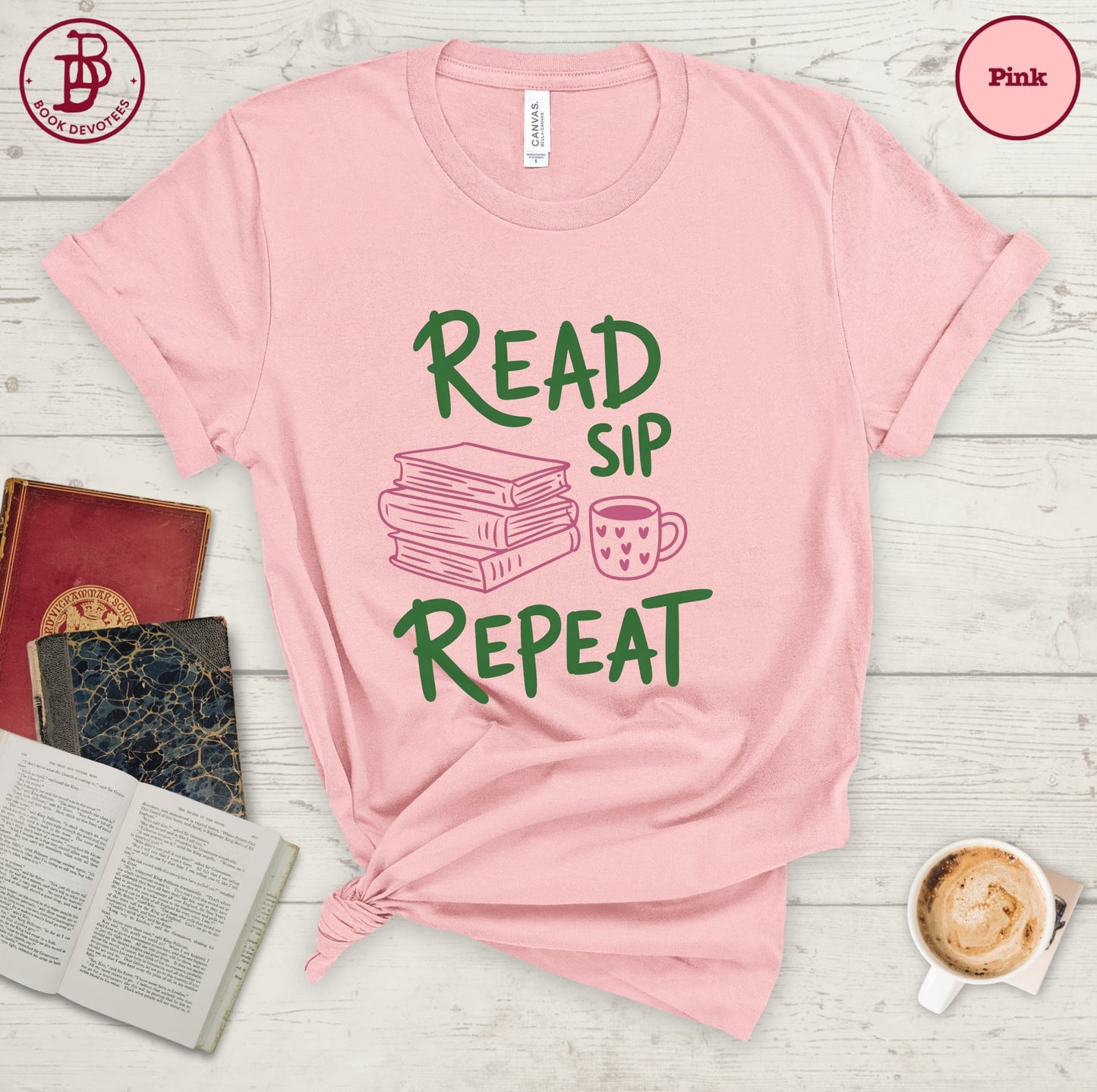 Read Sip Repeat Tee