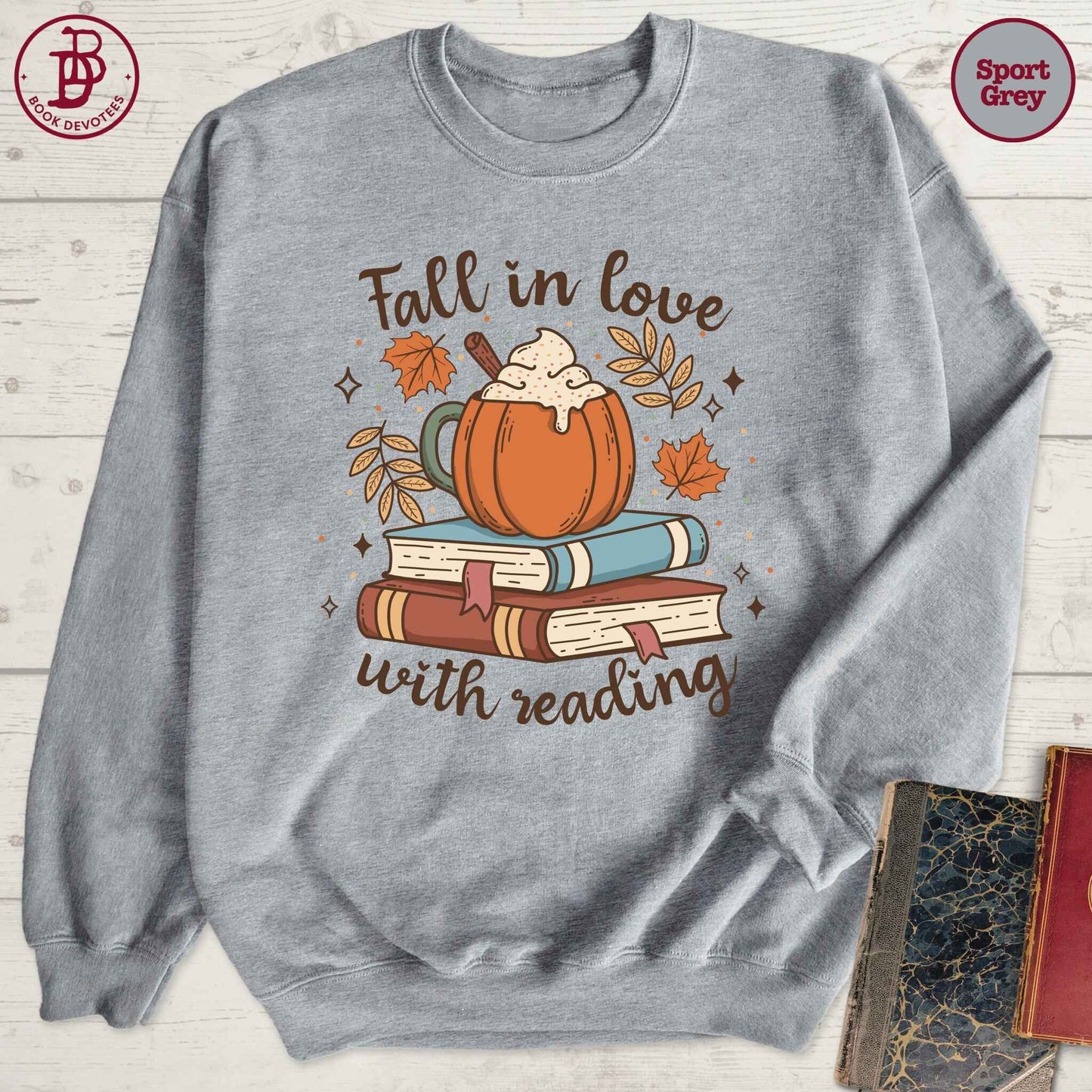 Fall in Love Reading Sweatshirt