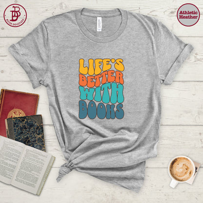 Better With Books Retro Tee
