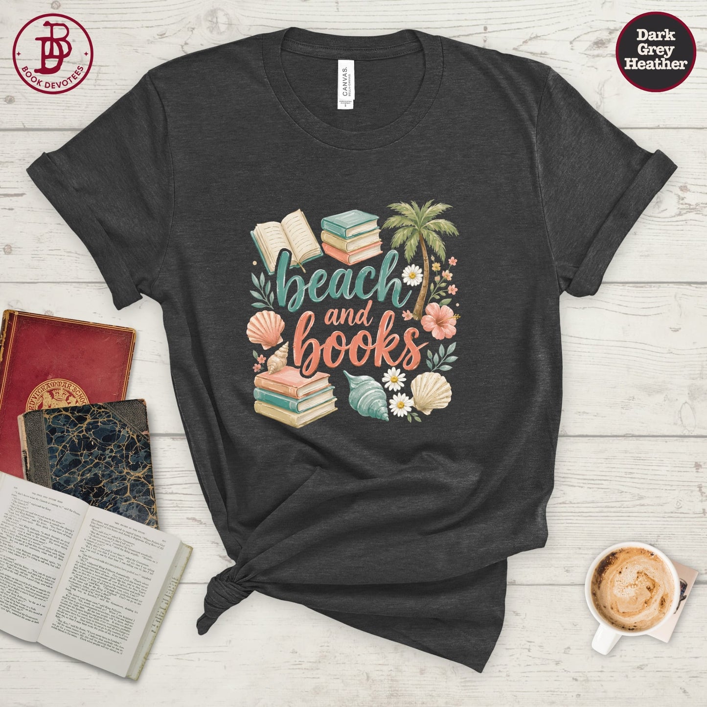 Beach and Books Tee