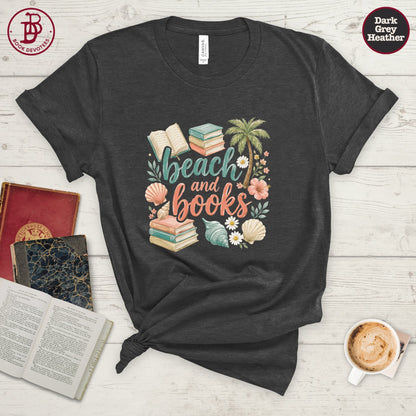 Beach and Books Tee