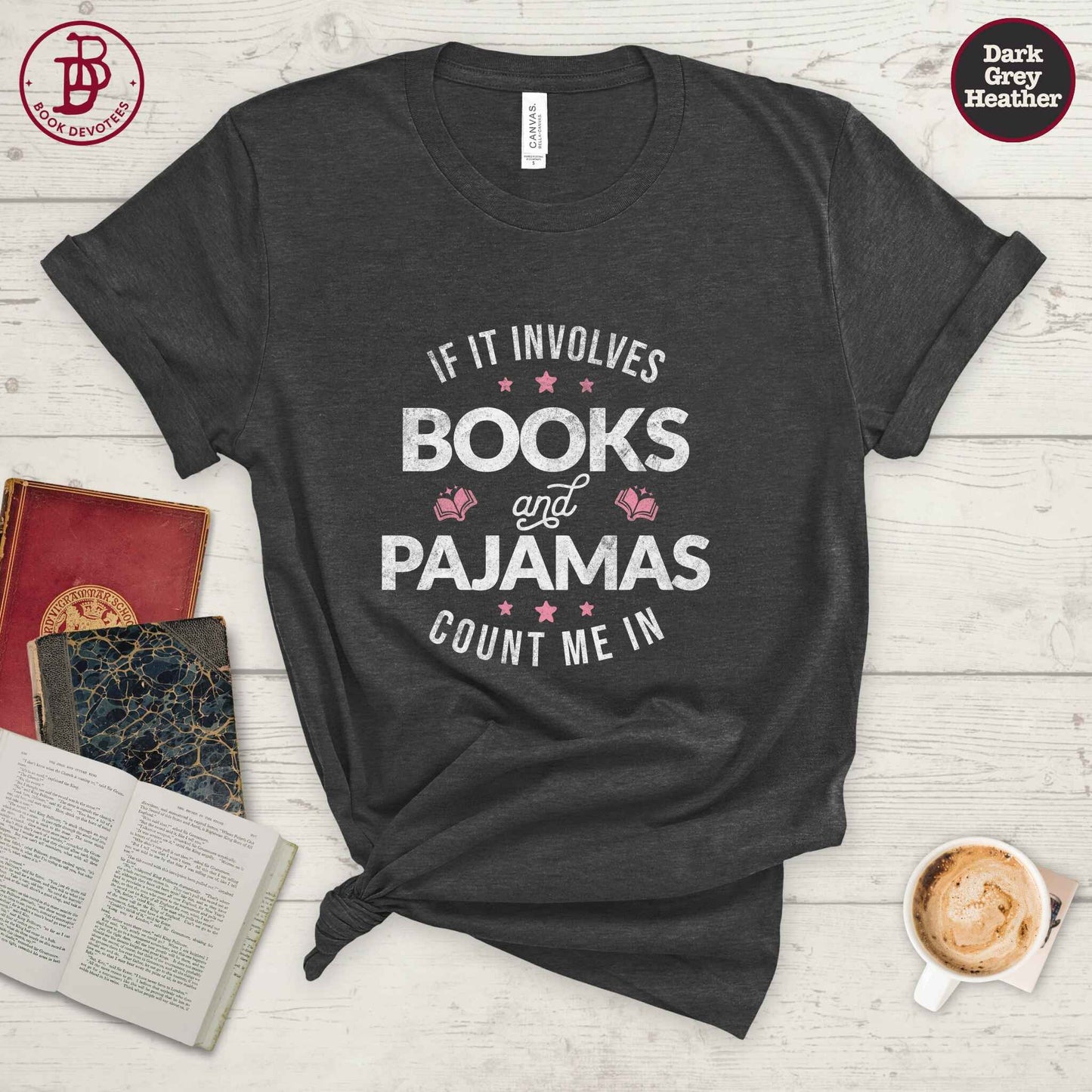 Books and Pajamas Tee