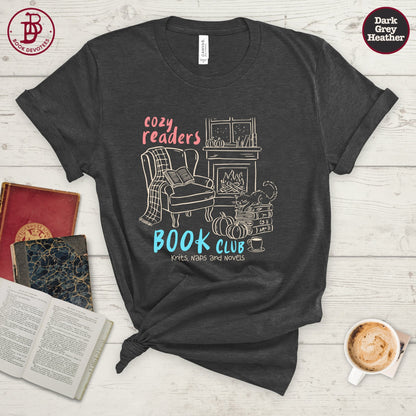 Cozy Readers Book Club Art Tee