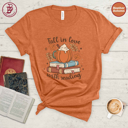 Fall in Love Reading Tee