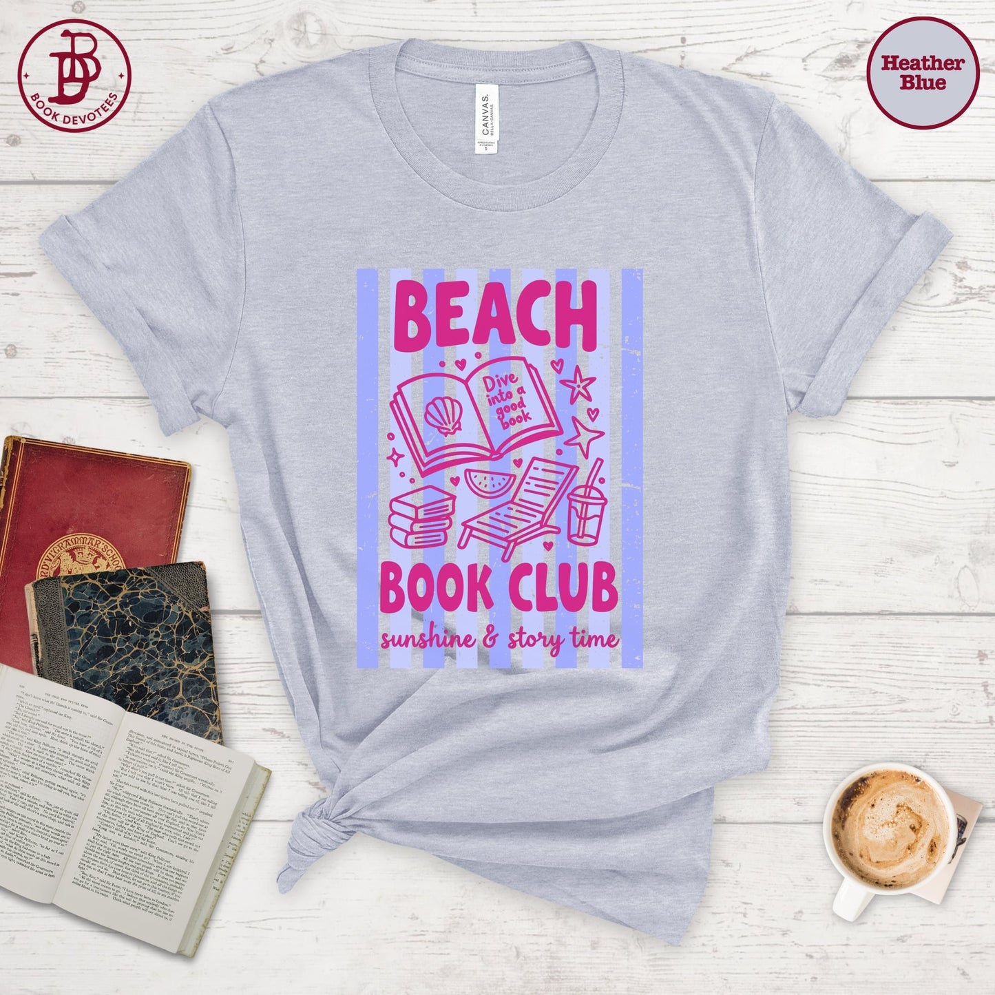 Beach Book Club Stripe Tee
