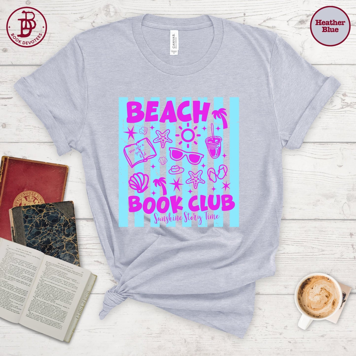 Beach Book Club Sunshine Stripe Tee