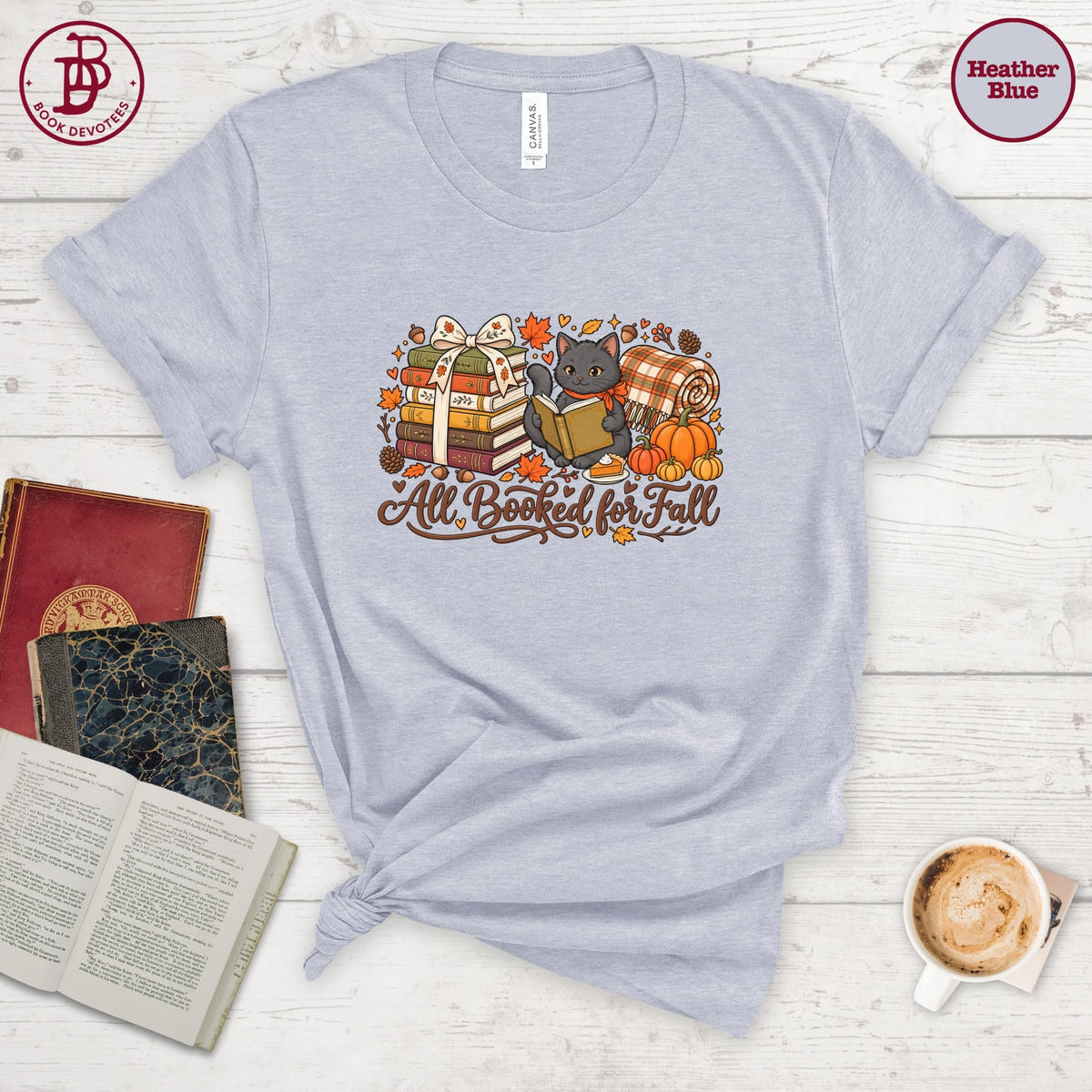 Booked for Fall Kitty Tee