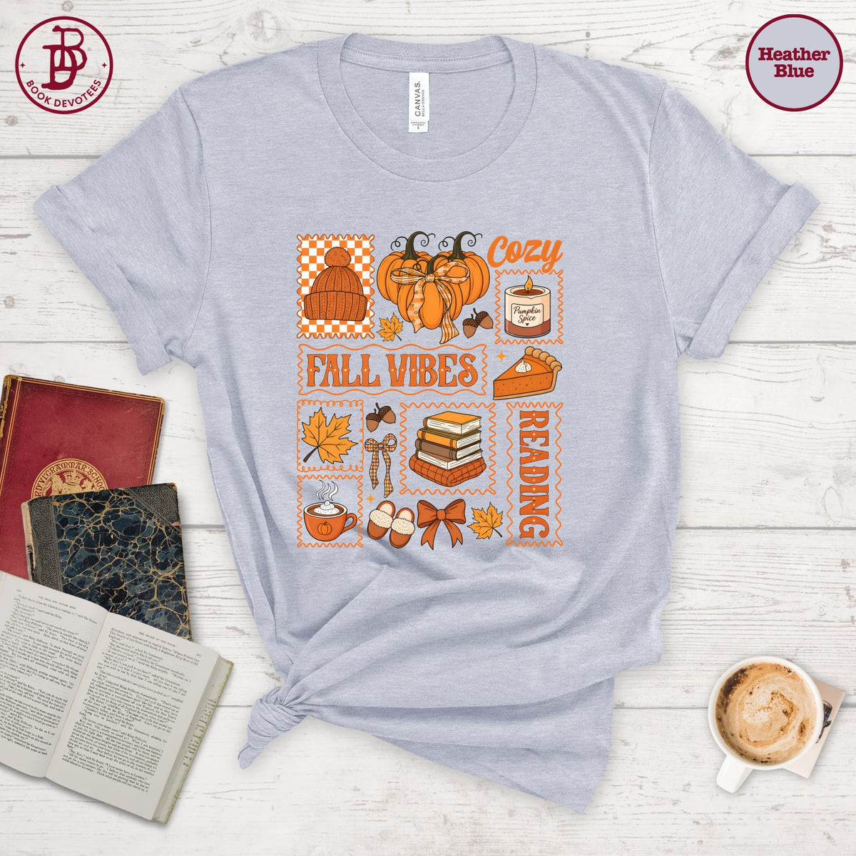 Cozy Reading Fall Vibes Tee