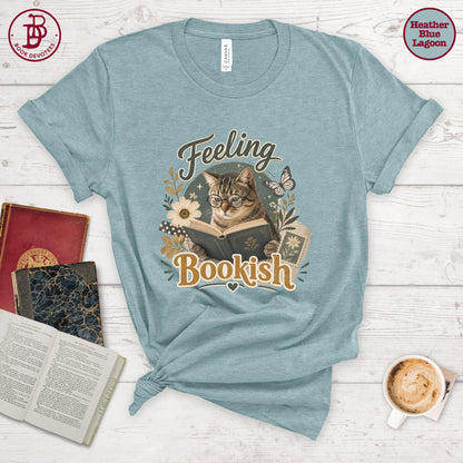 Feeling Bookish Cat Tee