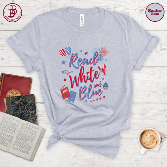 Read White and Blue Tee