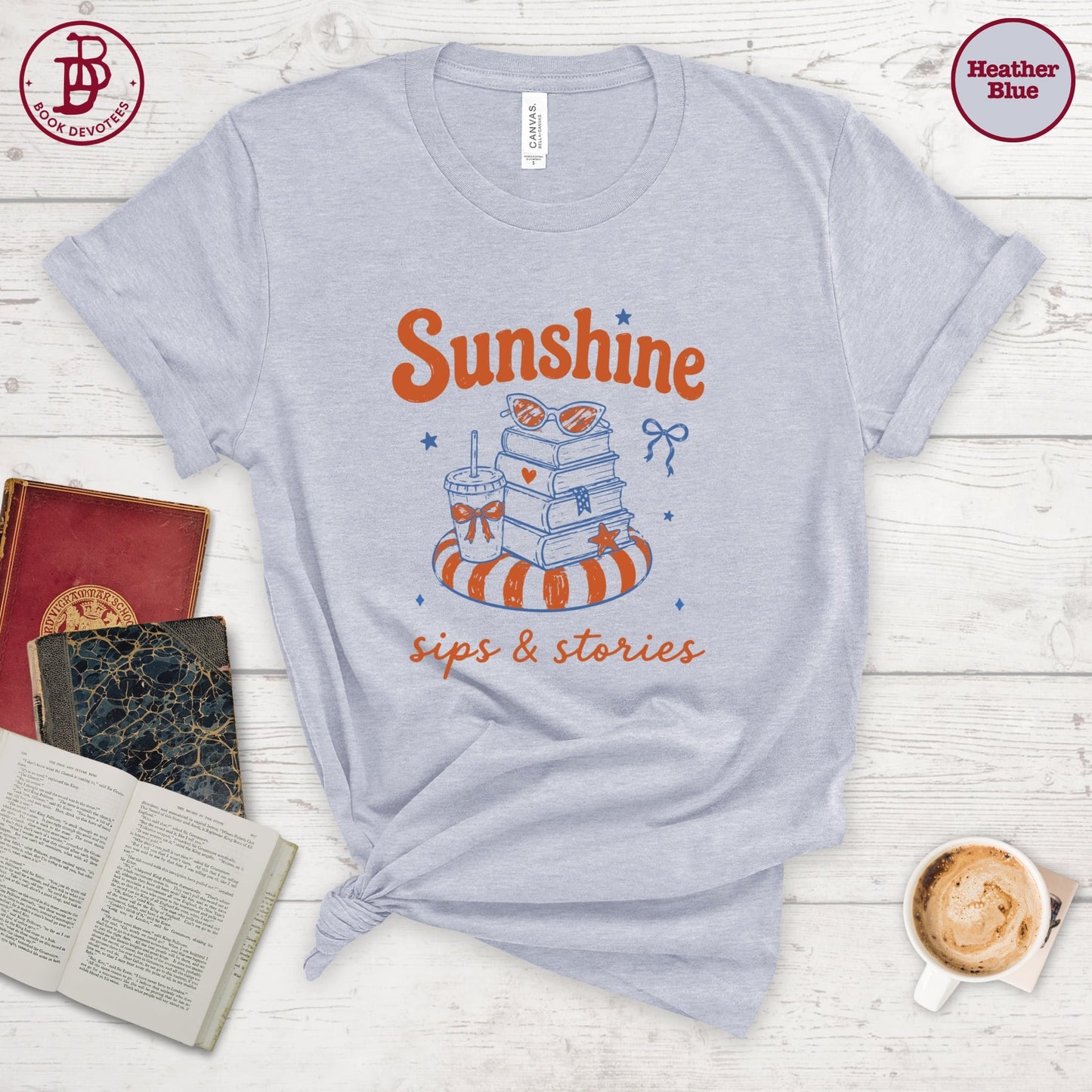 Sunshine Sips Stories Tee