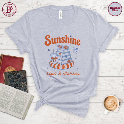 Sunshine Sips Stories Tee