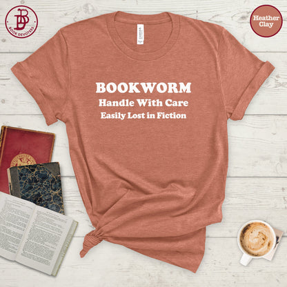 Bookworm Lost in Fiction Tee