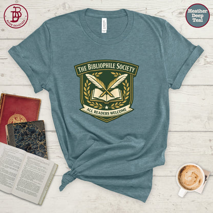 Bibliophile Society Tee