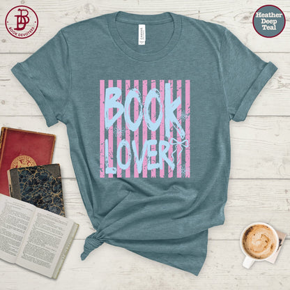 Book Lover Stripe Tee