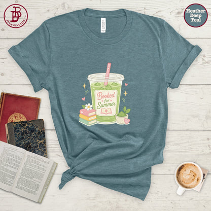 Booked for Summer Matcha Tee