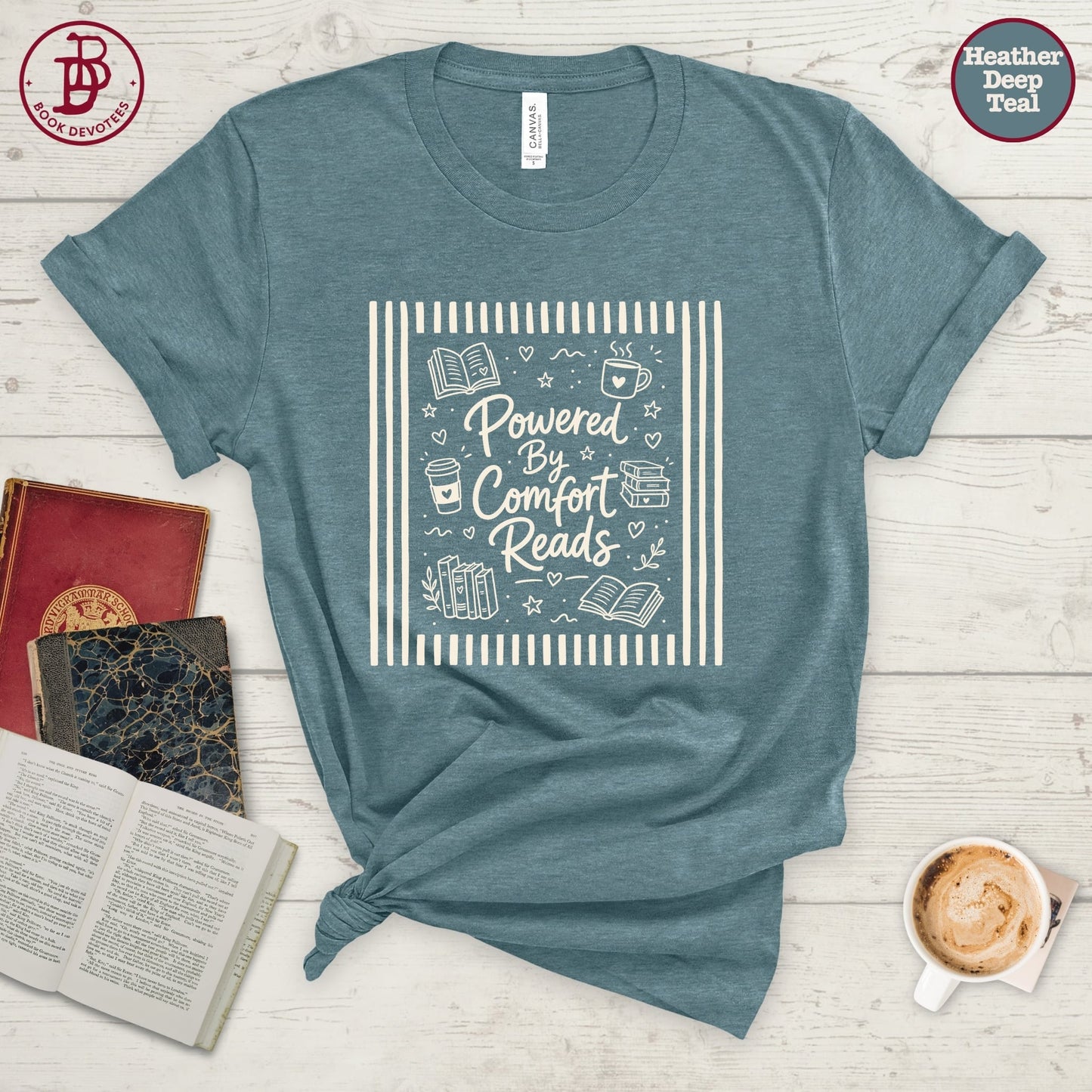 Comfort Reads Stripe Tee