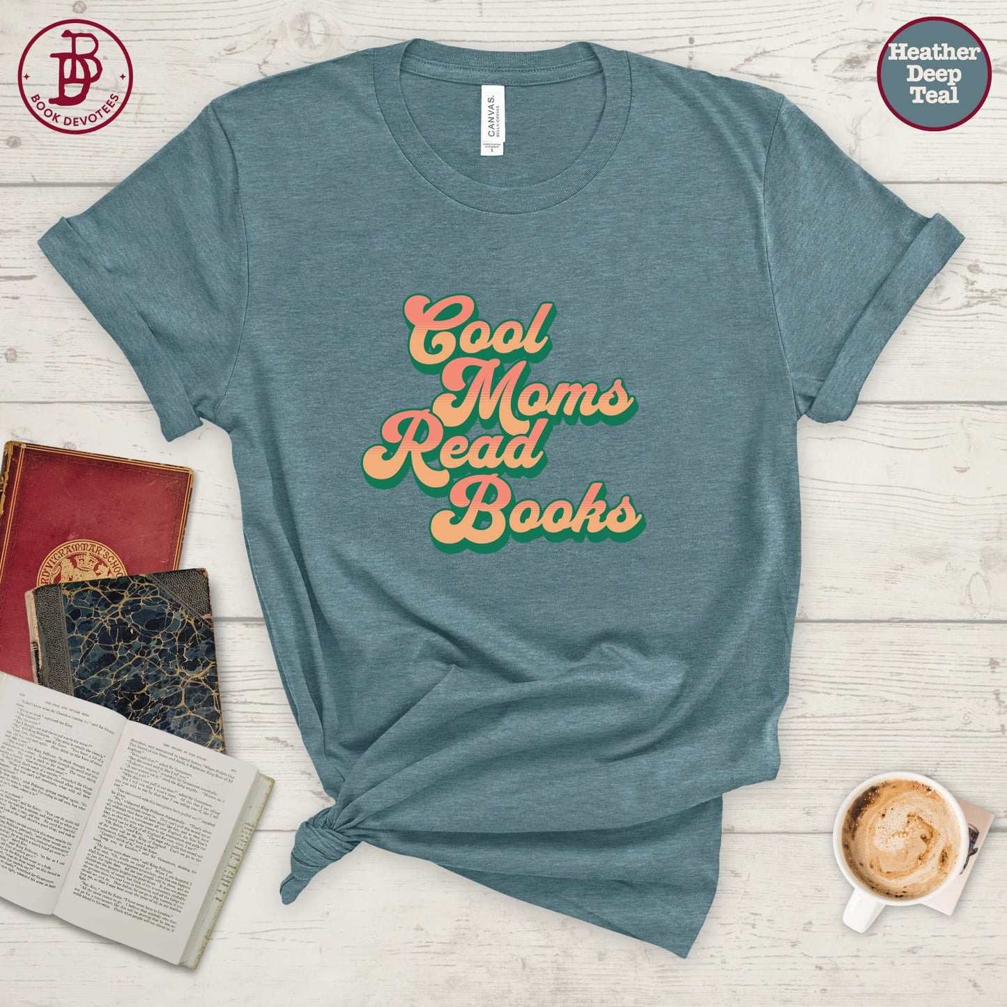 Cool Moms Read Retro Tee