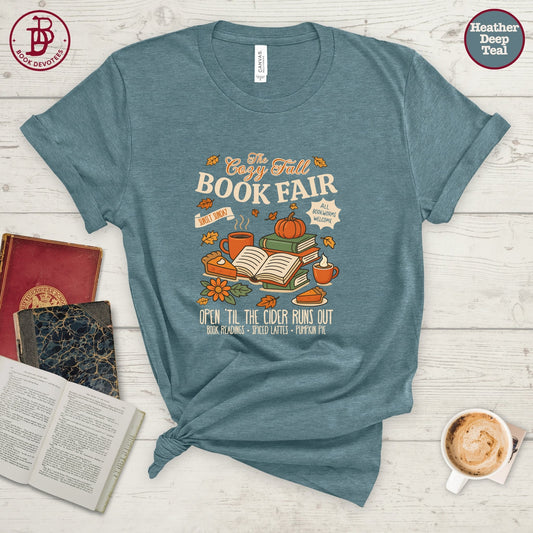 Cozy Fall Book Fair Tee