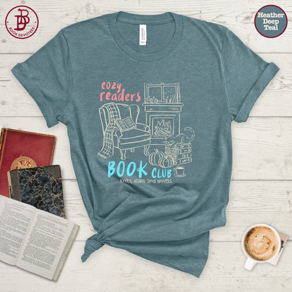 Cozy Readers Book Club Art Tee