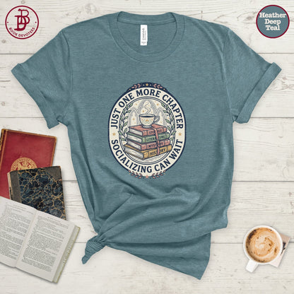 One More Chapter Badge Tee