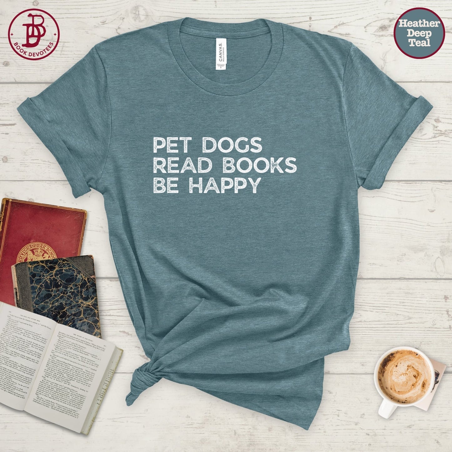 Pet Dogs Read Books Tee