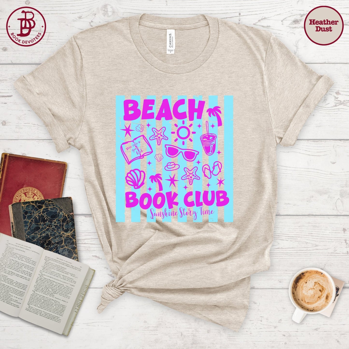 Beach Book Club Sunshine Stripe Tee