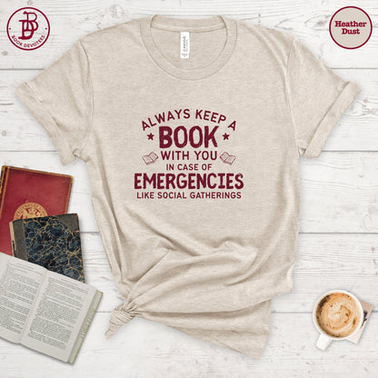 Book In Case of Emergencies Tee