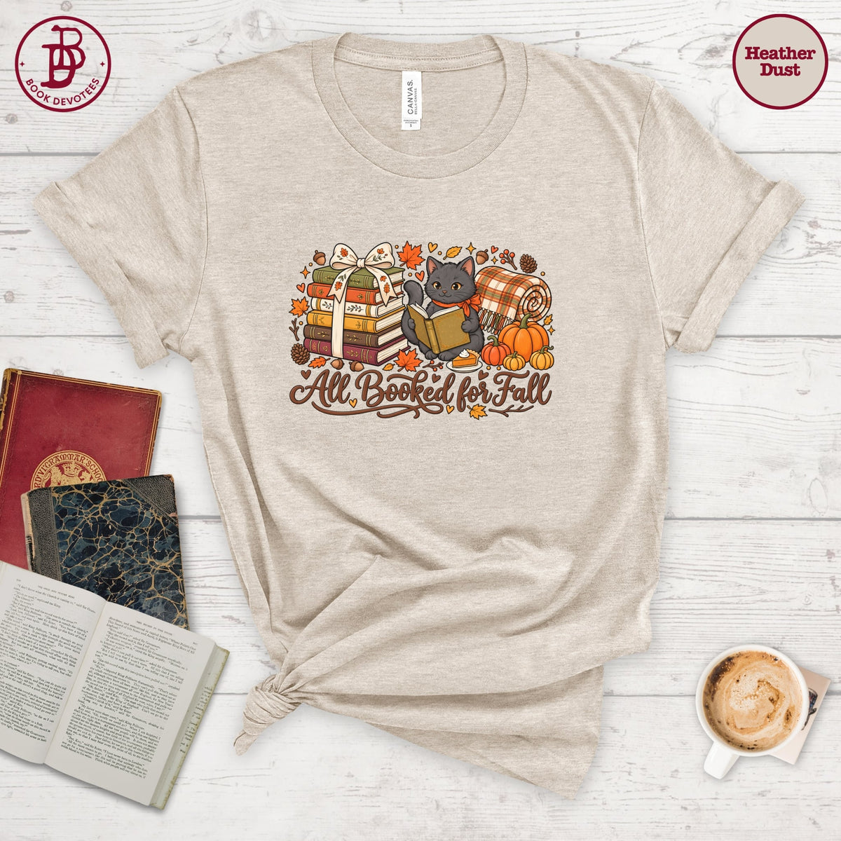 Booked for Fall Kitty Tee