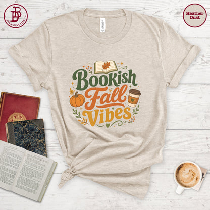 Bookish Fall Vibes Art Tee