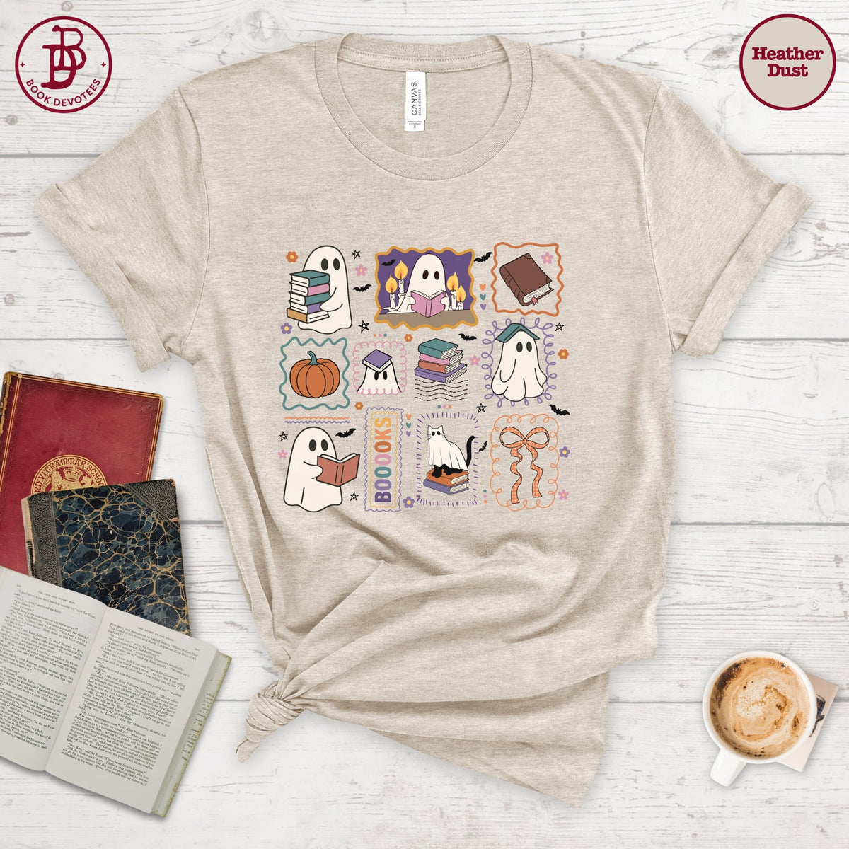 Bookish Ghosts Stamp Tee