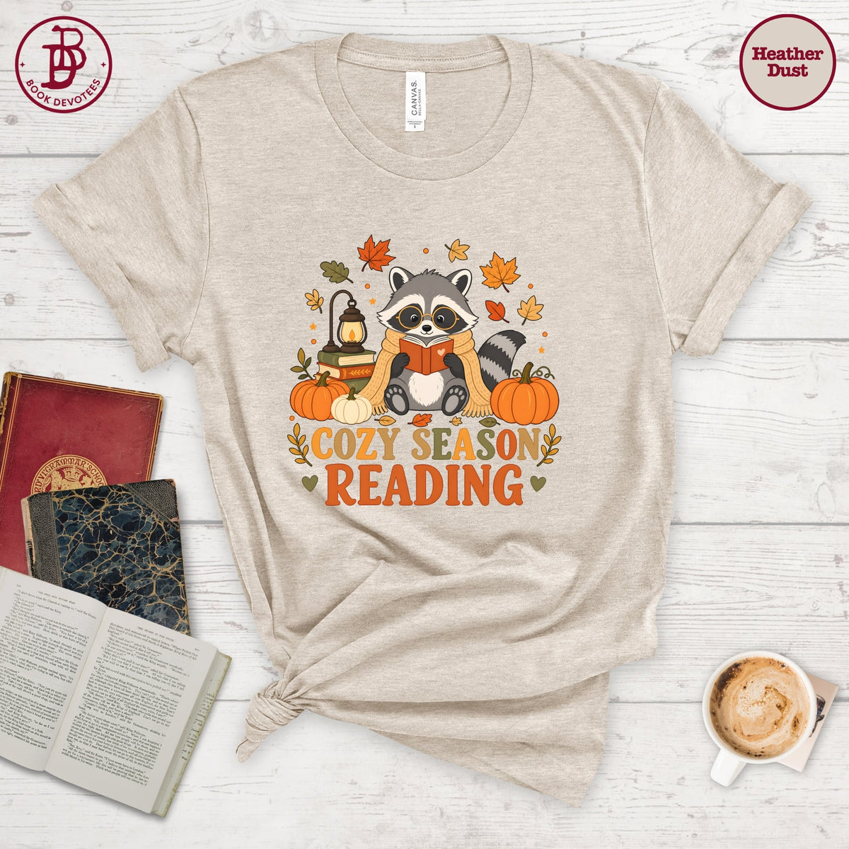 Cozy Reading Racoon Tee