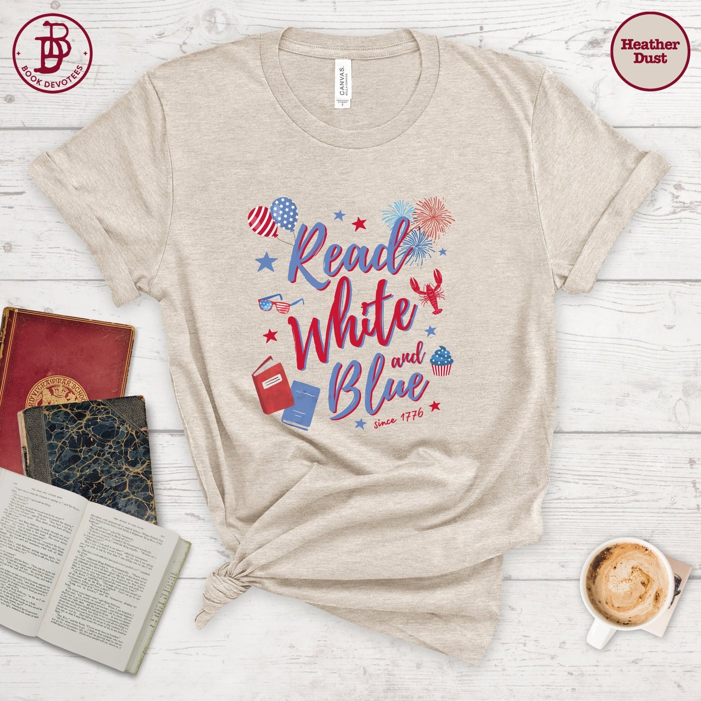 Read White and Blue Tee