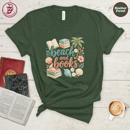 Beach and Books Tee