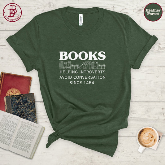 Books Helping Introverts Tee