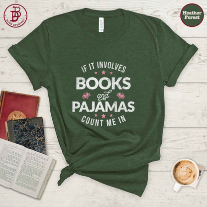Books and Pajamas Tee
