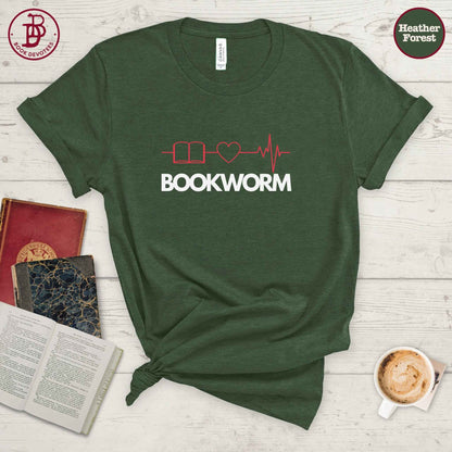 Bookworm Heartbeat Tee